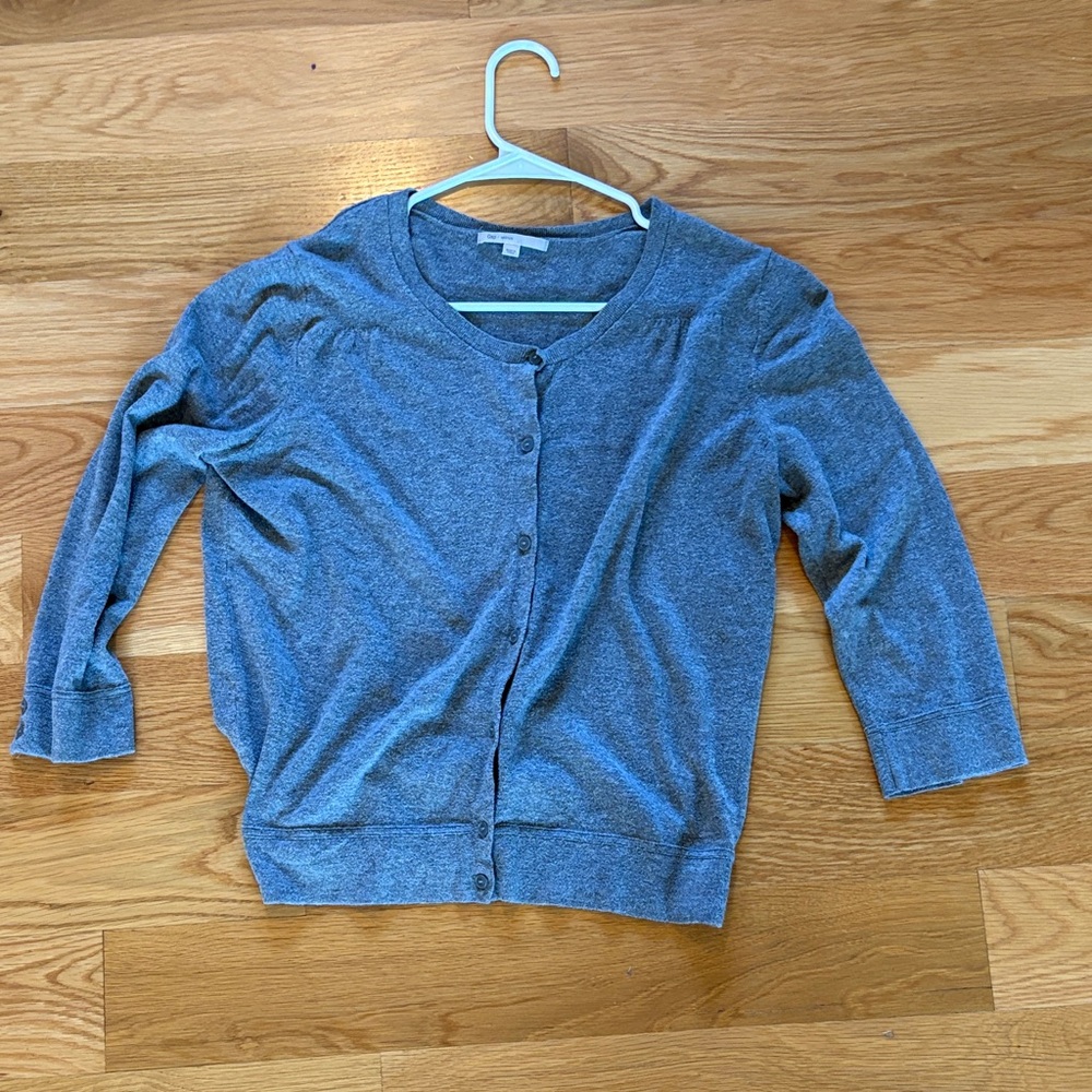 GAP Women's Heather Gray Cardigan